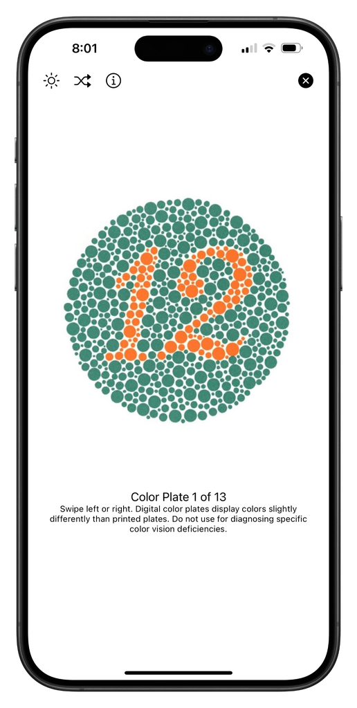 Ishihara Color Plate Example